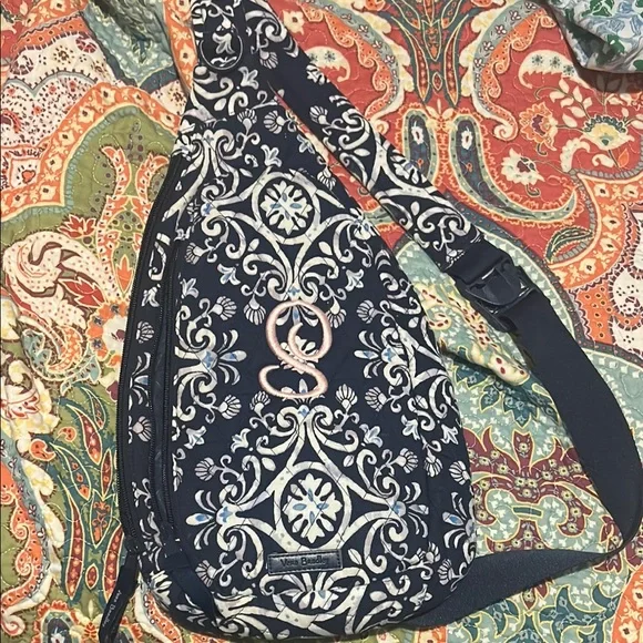 Vera Bradley | Bags | Vera Bradley Navy And White Patterned 